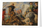 Copy after Rubens's 'Wolf and Fox Hunt', ca. 1824-26 by Edwin Henry Landseer