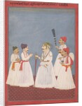 Prince with Four Attendants, late 18th-early 19th century by Sri Prathi Singh of Ratlam