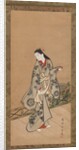 Woman on Veranda, ca. 1730 by Takizawa Shigenobu