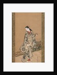 Woman on Veranda, ca. 1730 by Takizawa Shigenobu