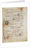 Manuscript Leaf with a female saint in an Initial G…, ca. 1330-40 by Illustratore