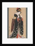 Woman with Battledore and Shuttlecock, 1815-20 by Torii Kiyotomo