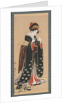 Woman with Battledore and Shuttlecock, 1815-20 by Torii Kiyotomo