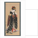 Woman with Battledore and Shuttlecock, 1815-20 by Torii Kiyotomo