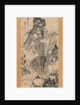 On a Rustic Bridge, Carrying a Zither, 1814 by Uragami Gyokudo
