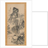 On a Rustic Bridge, Carrying a Zither, 1814 by Uragami Gyokudo