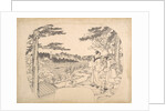 Two Women Admiring the Sights from a Vantage Point…the Zenpukuji Temple, 19th century by Sadahide Utagawa