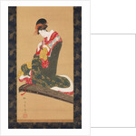 Woman Putting on Finger Plectrums to Play the Koto, early 19th century by Utagawa Toyohiro