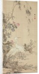 Egrets, Peonies, and Willows, early 19th century by Yamamoto Baiitsu