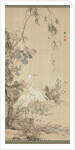 Egrets, Peonies, and Willows, early 19th century by Yamamoto Baiitsu