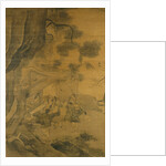 Studying a Painting, 16th century by Zhang Lu