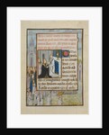 Manuscript Leaf with the Holy Communion, from a Book of Hours, ca. 1500 by Unknown