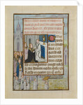 Manuscript Leaf with the Holy Communion, from a Book of Hours, ca. 1500 by Unknown