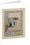 Manuscript Leaf with the Holy Communion, from a Book of Hours, ca. 1500 by Unknown