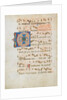 Bifolium with Initial C, from an Antiphonary, ca. 1320 by Unknown