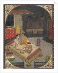 Radha and Krishna on a Bed at Night, ca. 1830 by Unknown