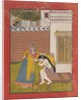 Krishna Spying on Radha, ca. 1780-90 by Unknown