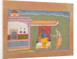 The Brahmin Delivers Rukmini's Letter to Krishna…from a Dispersed Bhagavata Purana…, ca. 1610 by Unknown