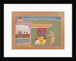 The Brahmin Delivers Rukmini's Letter to Krishna…from a Dispersed Bhagavata Purana…, ca. 1610 by Unknown