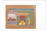 The Brahmin Delivers Rukmini's Letter to Krishna…from a Dispersed Bhagavata Purana…, ca. 1610 by Unknown