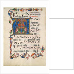 Manuscript Leaf with Initial A, from an Antiphonary, ca. 1425-50 by Unknown
