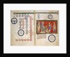 Leaves from a Beatus Manuscript: Bifolium with part of the Genealogy of Christ…ca. 1180 by Unknown