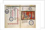 Leaves from a Beatus Manuscript: Bifolium with part of the Genealogy of Christ…ca. 1180 by Unknown