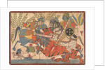 Harishchandra and his Minister Killing a Tiger folio from a Harishchandra Series, 1800-1850 by Unknown
