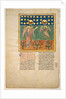 Leaf from a Beatus Manuscript: the Fourth Angel Sounds the Trumpet and an Eagle…, ca. 1180 by Unknown