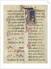 Manuscript Leaf with King David in an Initial I, from a Psalter, early 15th century by Unknown