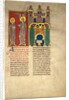 Leaf from a Beatus Manuscript: the Angel of the Church of Sardis with Saint John, ca. 1180 by Unknown
