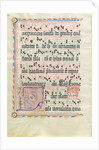 Manuscript Leaf with Initial L, from an Antiphonary, second quarter 15th century by Unknown