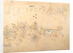 Preparatory Study for a Portrait of Man Singh and His Harem, 1810-15 by Unknown