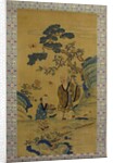 God of Longevity and boy, 19th century by Unknown