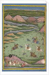 Maharana Amar Singh II or Sangram Singh Hunting Wild Boar, 19th century by Unknown