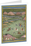 Maharana Amar Singh II or Sangram Singh Hunting Wild Boar, 19th century by Unknown