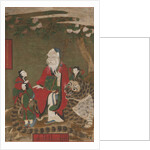 Mountain God with Tiger and Attendants, 1874 by Unknown