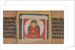 Buddha Enthroned in a Shrine, Leaf from…Pancavimsatisahasrika Prajnaparamita…, ca. 1090 by Unknown