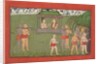 Lakshmana and Sugriva Being Carried by Palanquin to Receive Rama's Blessings…, ca. 1710-25 by Unknown