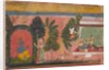 Kama Aims His Bow at Radha: Page From a Dispersed Gita Govinda, ca. 1695 by Unknown