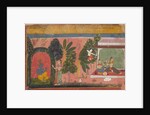 Kama Aims His Bow at Radha: Page From a Dispersed Gita Govinda, ca. 1695 by Unknown