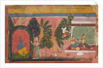 Kama Aims His Bow at Radha: Page From a Dispersed Gita Govinda, ca. 1695 by Unknown
