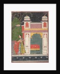 A Heroine Plucking a Flower: Page from a Dispersed Nayikabheda, ca. 1660-80 by Unknown