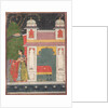 A Heroine Plucking a Flower: Page from a Dispersed Nayikabheda, ca. 1660-80 by Unknown