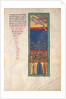 Leaf from a Beatus Manuscript: the First Angel Sounds the Trumpet…, ca. 1180 by Unknown
