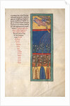 Leaf from a Beatus Manuscript: the First Angel Sounds the Trumpet…, ca. 1180 by Unknown