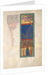 Leaf from a Beatus Manuscript: the First Angel Sounds the Trumpet…, ca. 1180 by Unknown