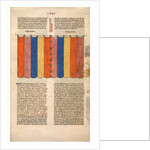 Curtain of the Tabernacle, one of six illustrated leaves from the Postilla Litteralis…, ca. 1360-1 by Nicholas of Lyra