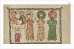 Leaf from a Gospel Book with Four Standing Evangelists, 1290-1330 by Unknown