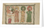 Leaf from a Gospel Book with Four Standing Evangelists, 1290-1330 by Unknown